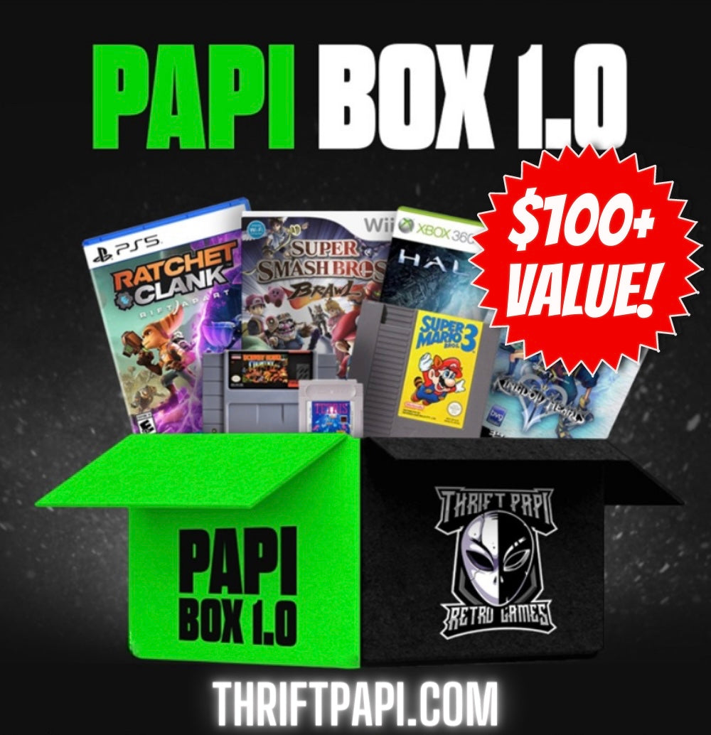 PAPI BOX 1.0 – Thrift Papi Retro Games