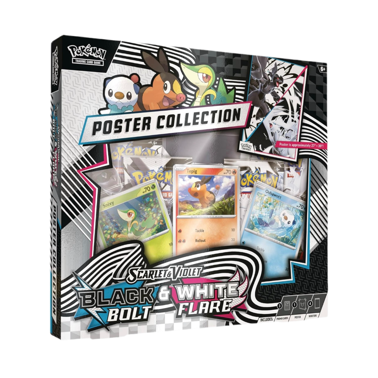 Pokémon Black bolt & White Flare Poster Collection Box