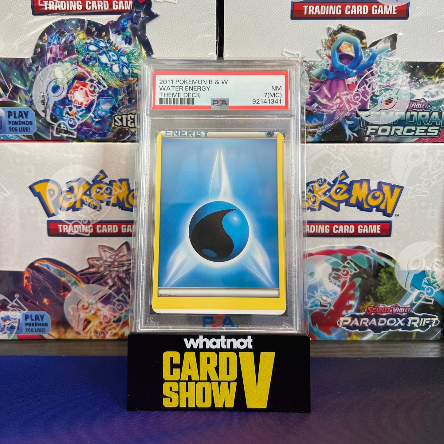 Water Energy (2011 Black & White Theme Deck) PSA 7 - Miscut!