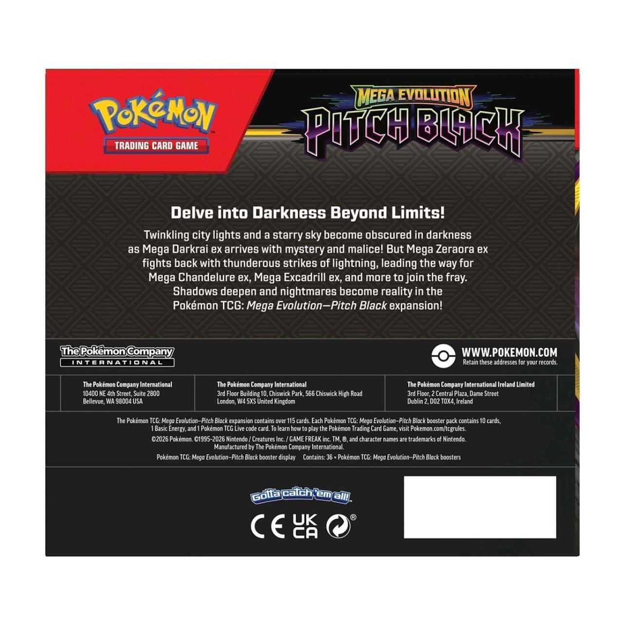 Pokémon Pitch Black Booster Box