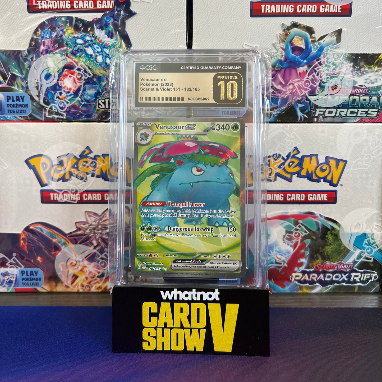 Venusaur EX 182/165 (Scarlet & Violet 151) CGC Pristine 10 ๐