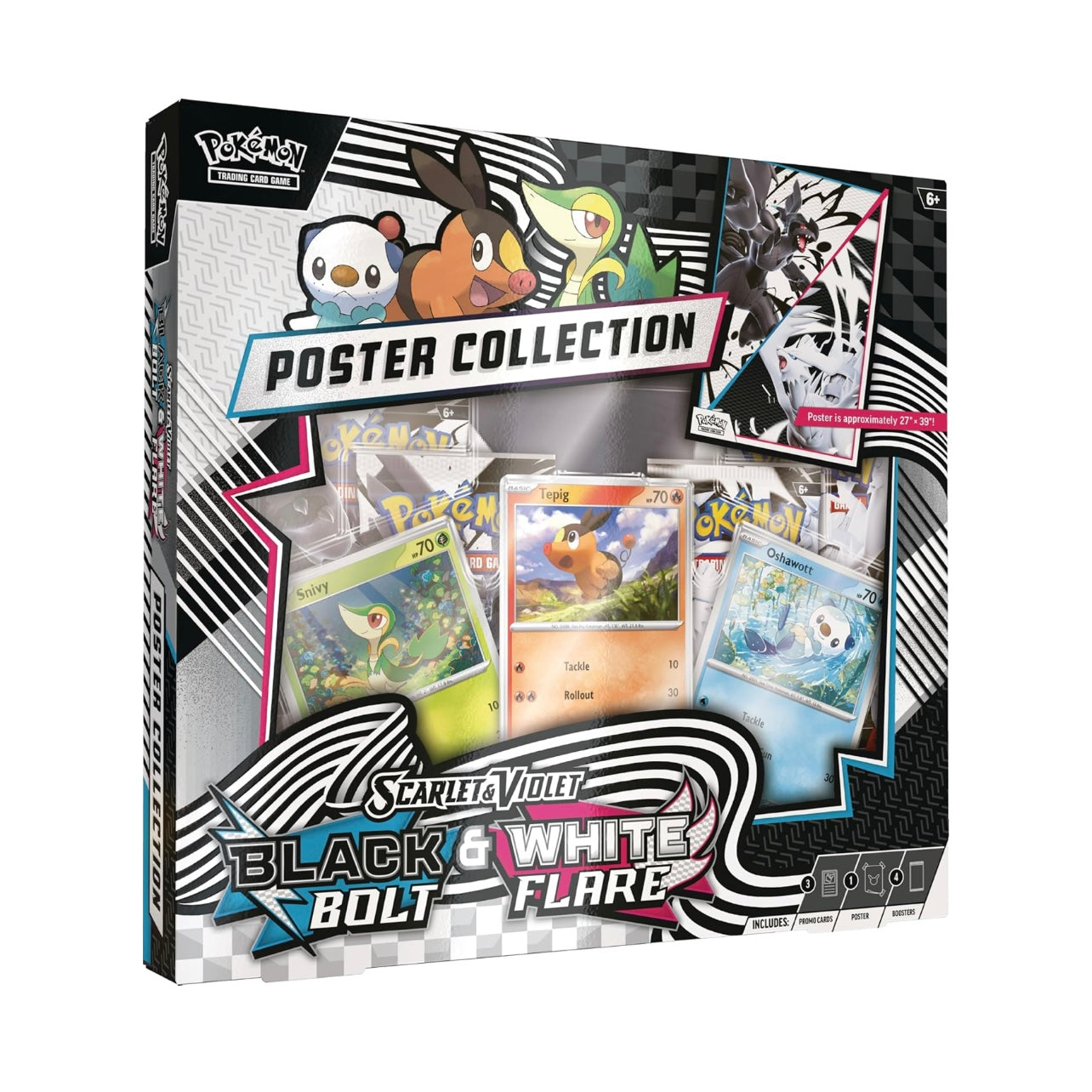 Pokémon Black bolt & White Flare Poster Collection Box