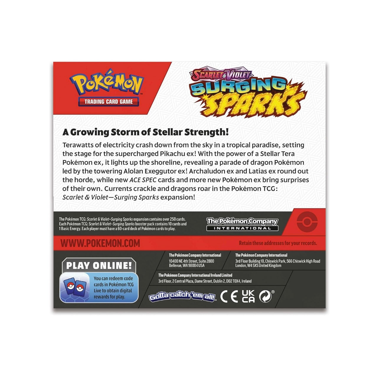 Pokémon Scarlet & Violet Surging Sparks Booster Box