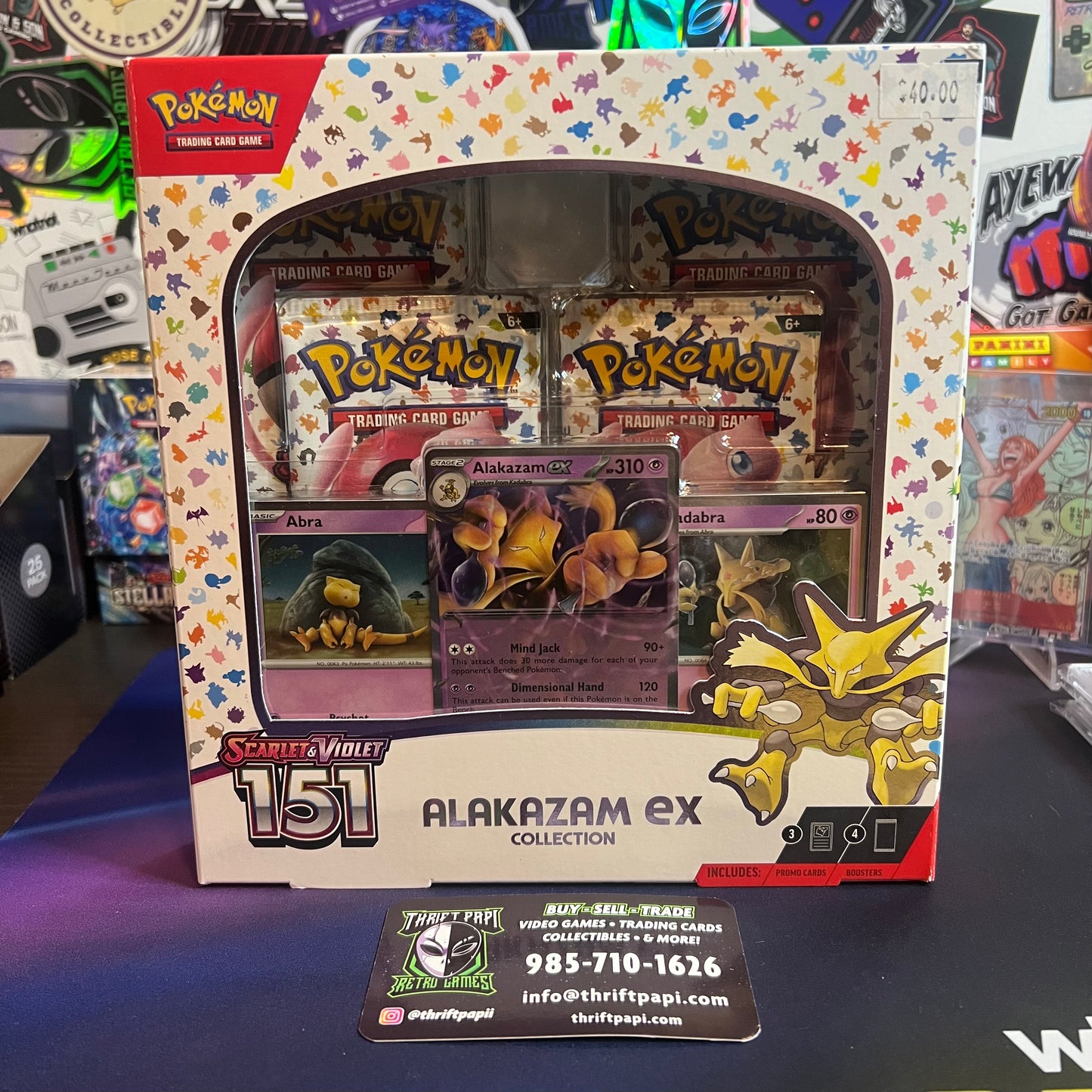Pokémon Scarlet & Violet 151 Alakazam ex Box