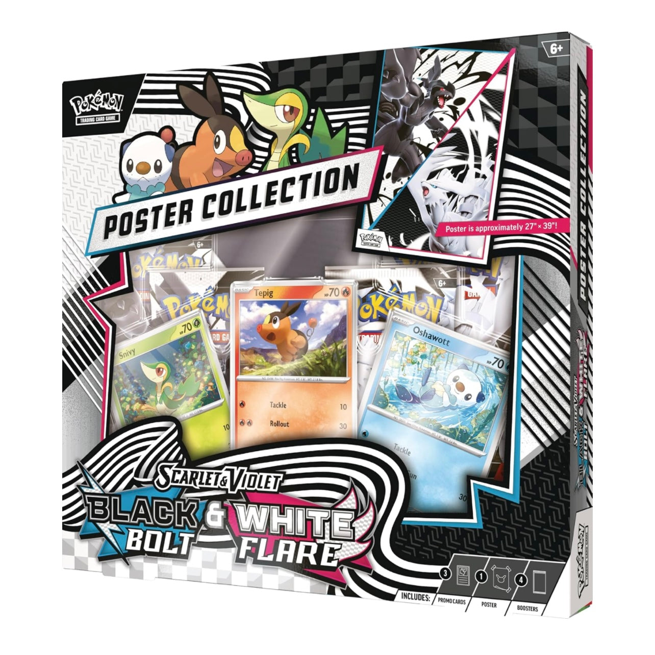 Pokémon Black bolt & White Flare Poster Collection Box