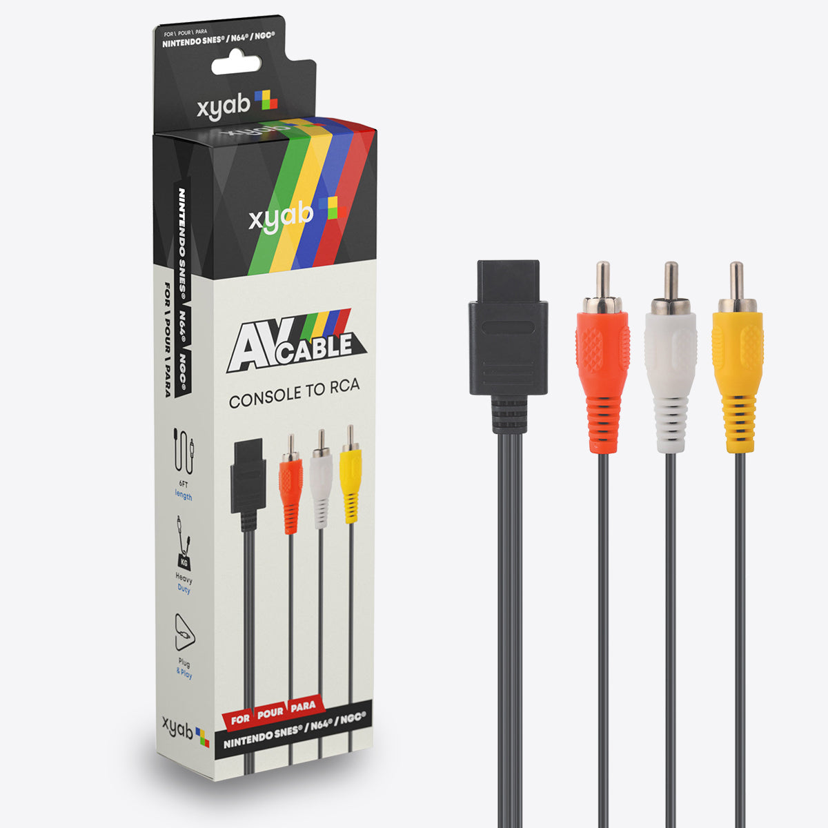 Nintendo SNES® / N64® / NGC® AV Composite Cable