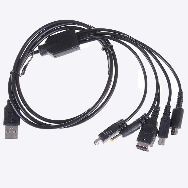 5-in-1 Charging Cable for Nintendo Handheld Consoles
