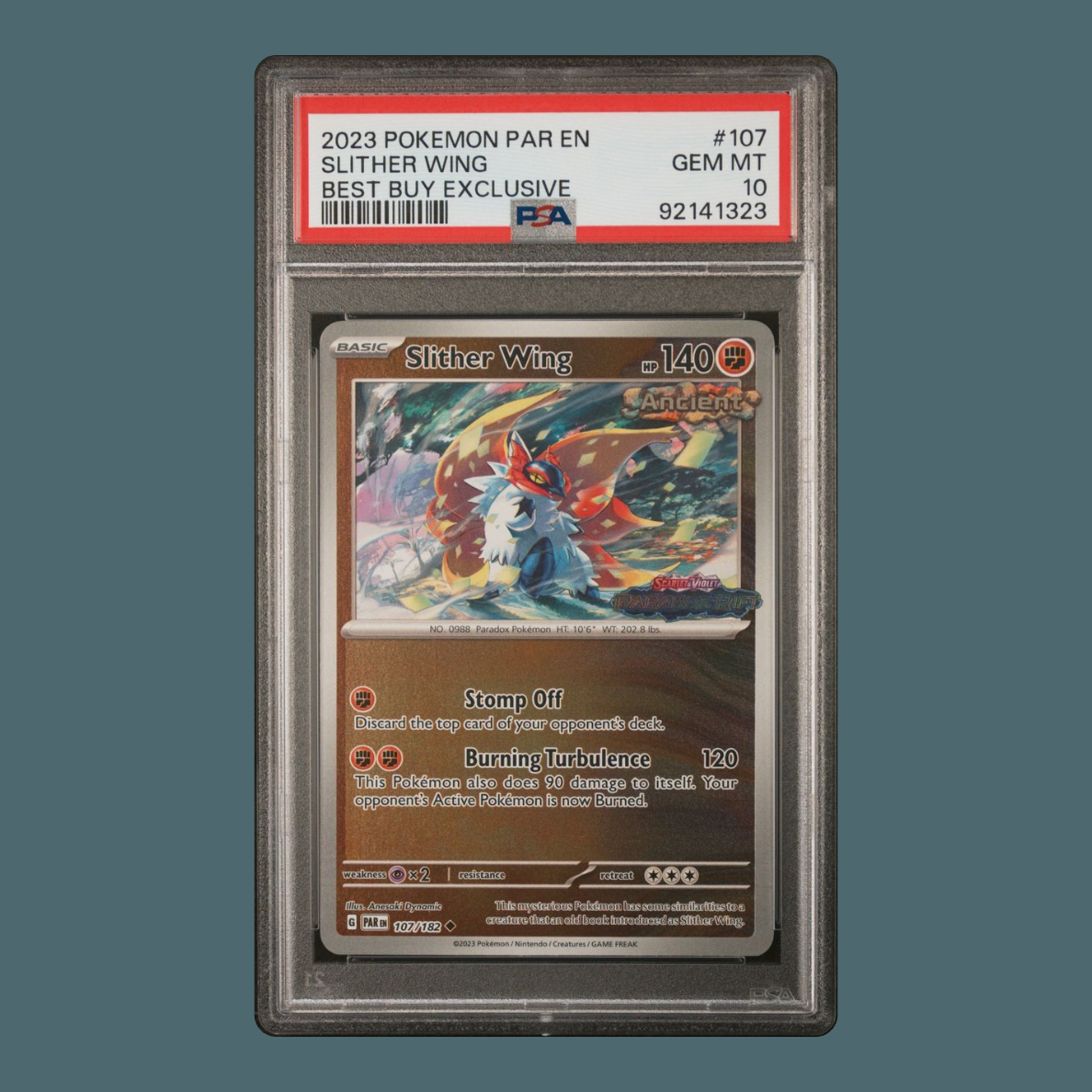 Slither Wing 107/182 (Paradox Rift - Best Buy Exclusive) PSA 10