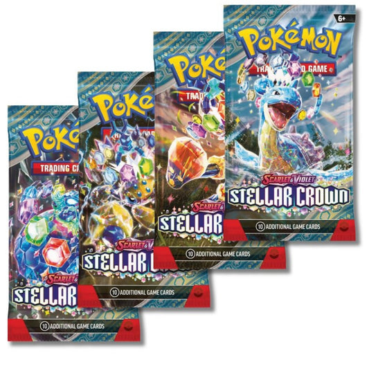 Pokémon Scarlet & Violet Stellar Crown Booster Pack Bundle