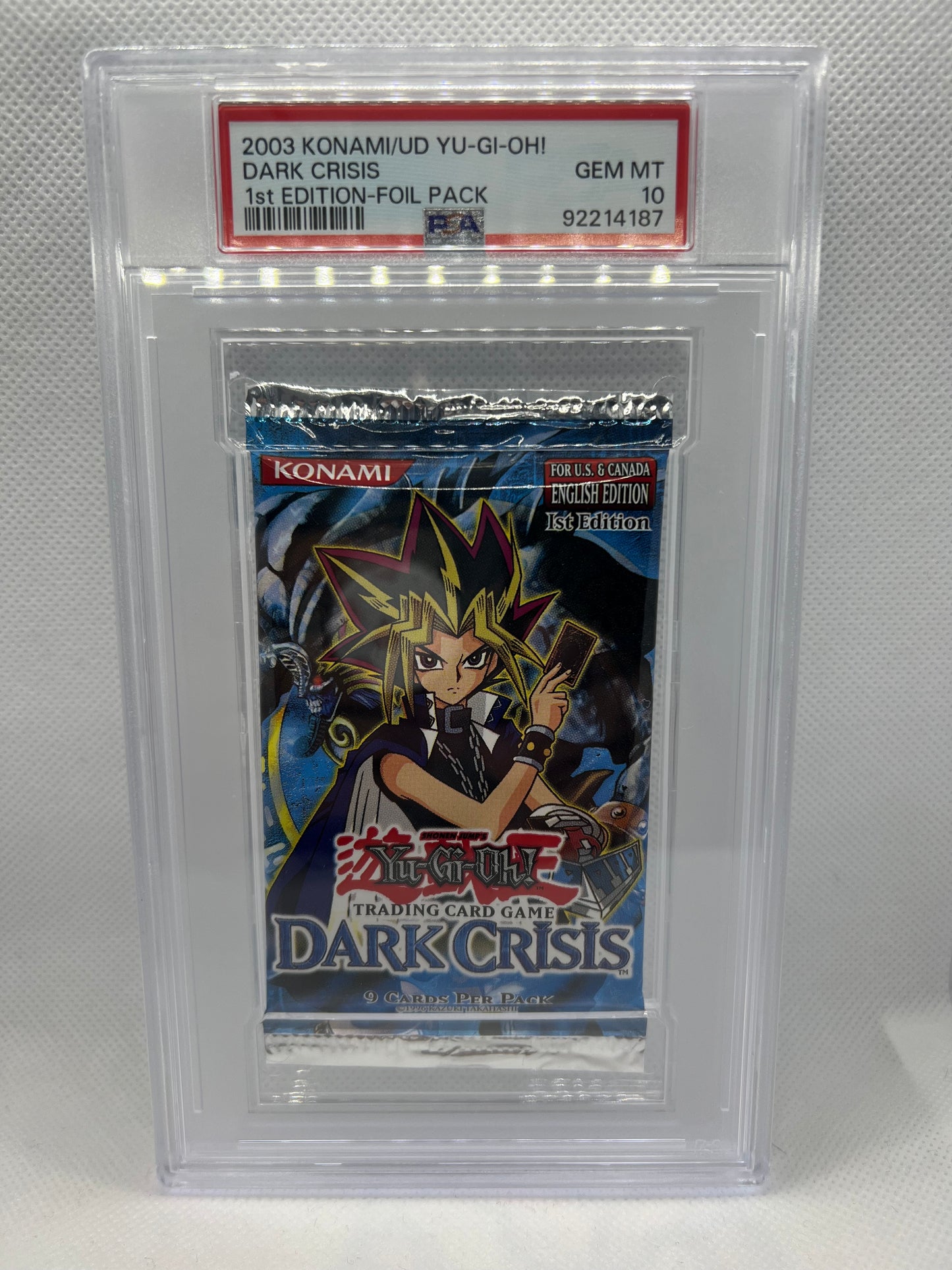 1st Edition Yu-Gi-Oh! Dark Crisis Booster Pack PSA 10