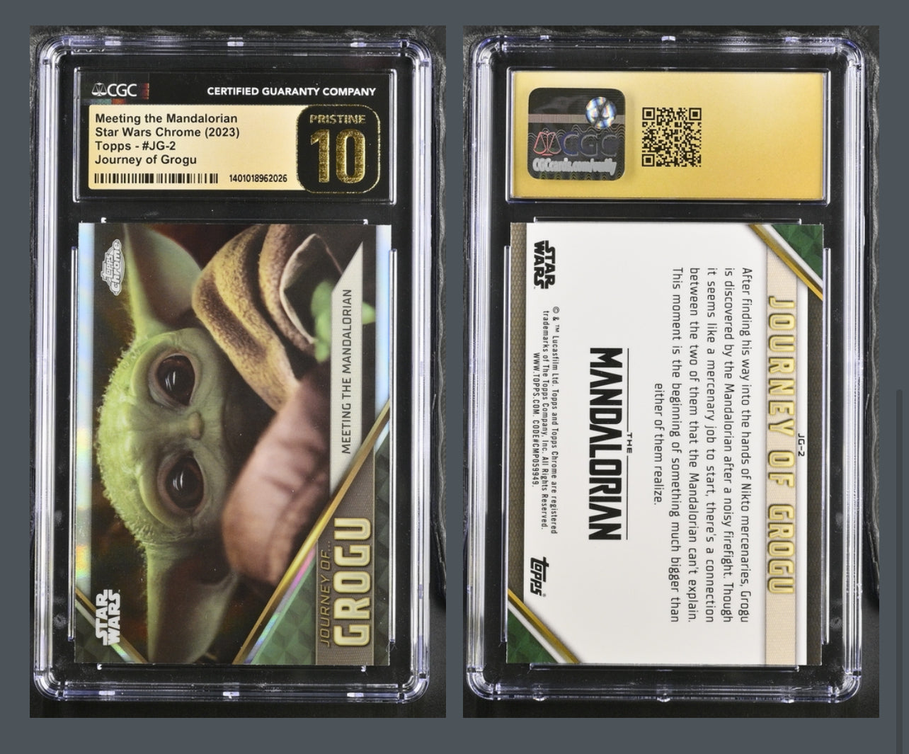 Meeting the Mandalorian (Star Wars Topps Chrome 2023) CGC PRISTINE 10