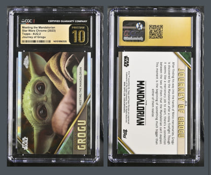 Meeting the Mandalorian (Star Wars Topps Chrome 2023) CGC PRISTINE 10