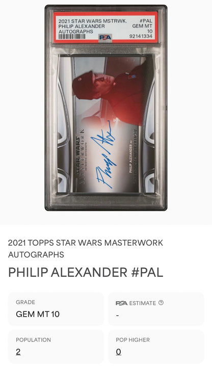 Philip Alexander as Imperial Security Officer, Autographed (Star Wars Masterwork 2021) - POP 2!