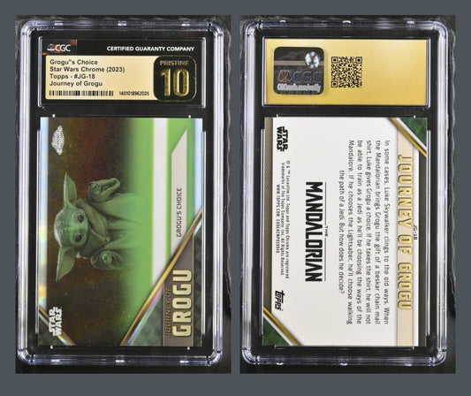 Grogu’s Choice (Star Wars Topps Chrome 2023) CGC PRISTINE 10