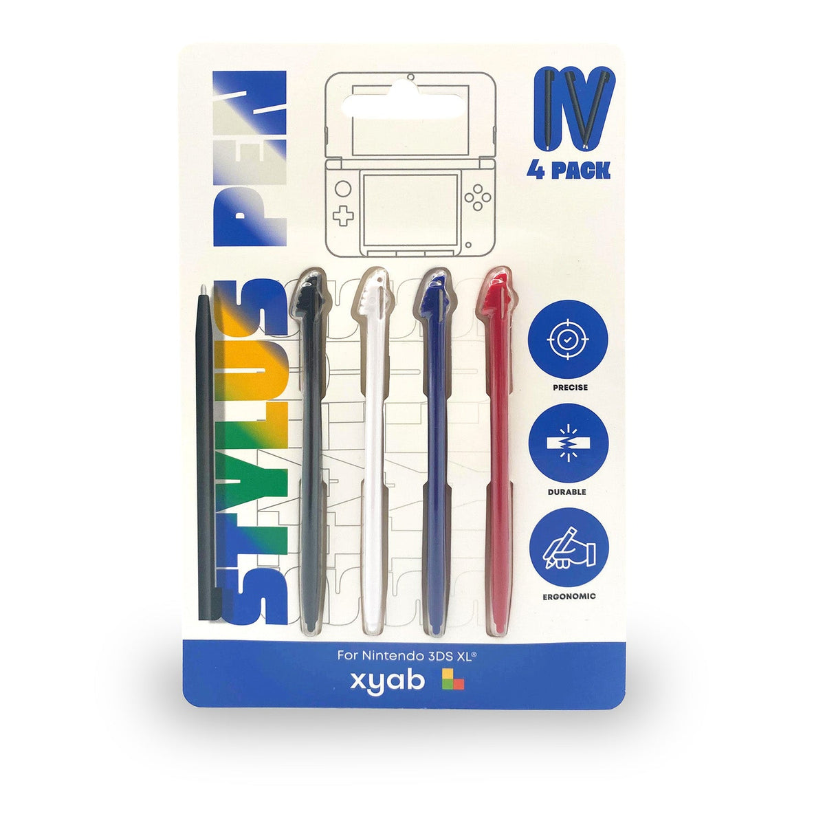 Nintendo 3DS XL Replacement Stylus (4 Pack)