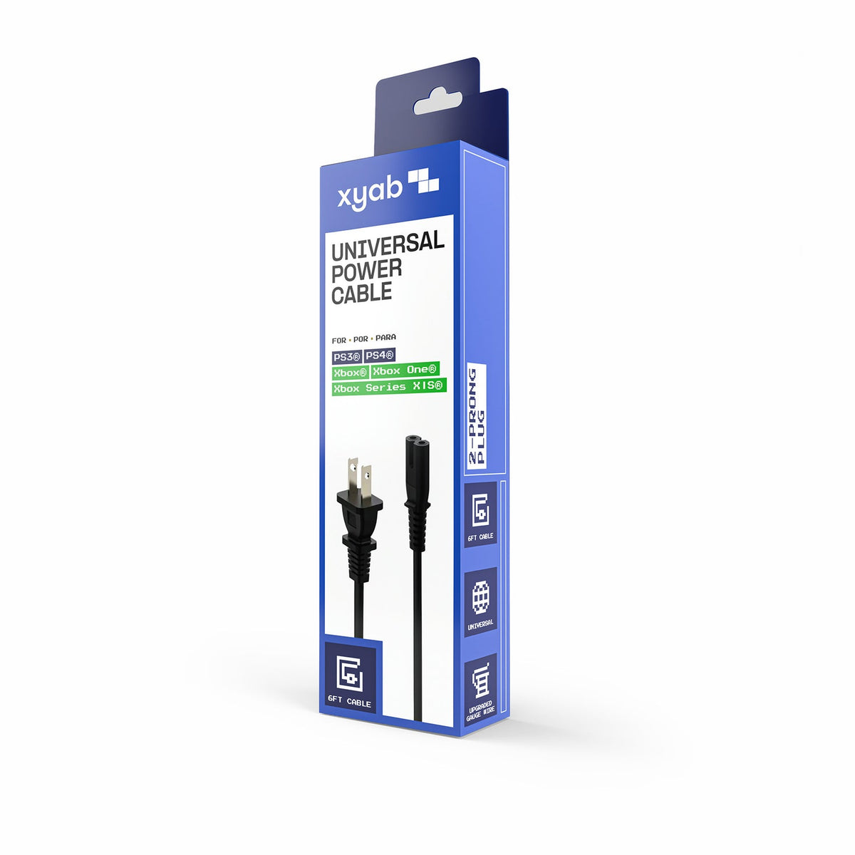 Universal 2 Pronged Power Cable