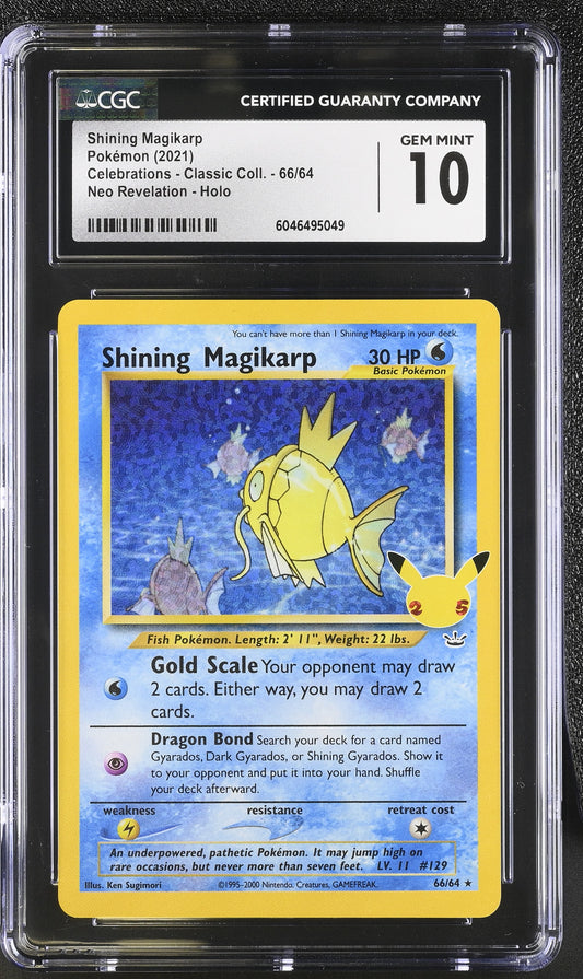 Shining Magikarp - Celebrations (66/64) CGC Gem Mint 10 💎