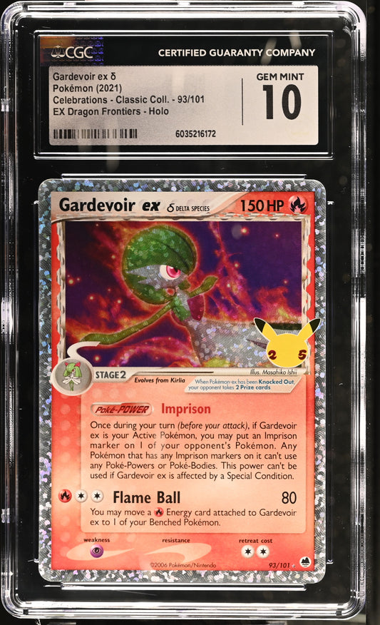 Gardevoir EX - Celebrations (93/101) CGC Gem Mint 10 💎