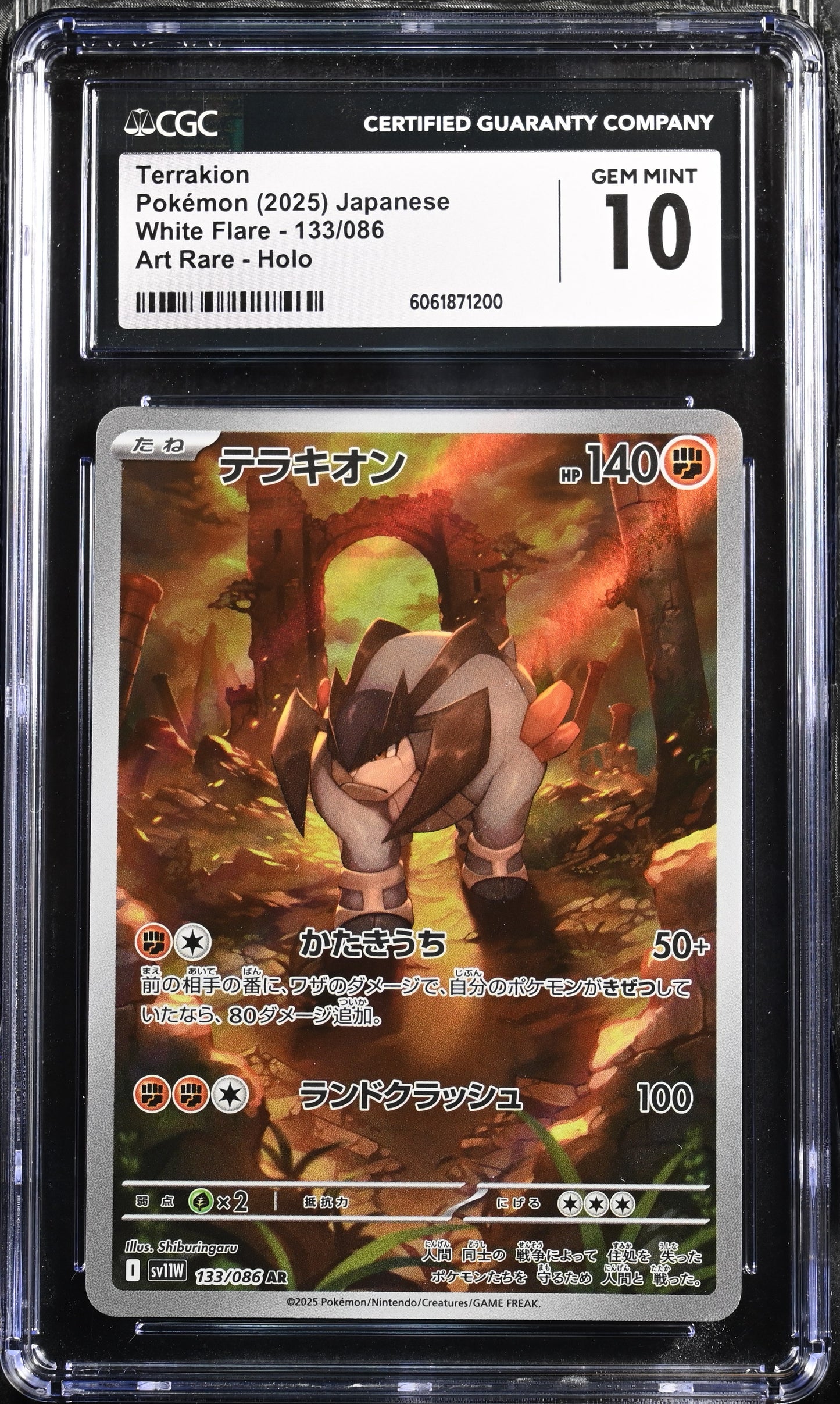 Terrakion (133/086) CGC Gem Mint 10 💎