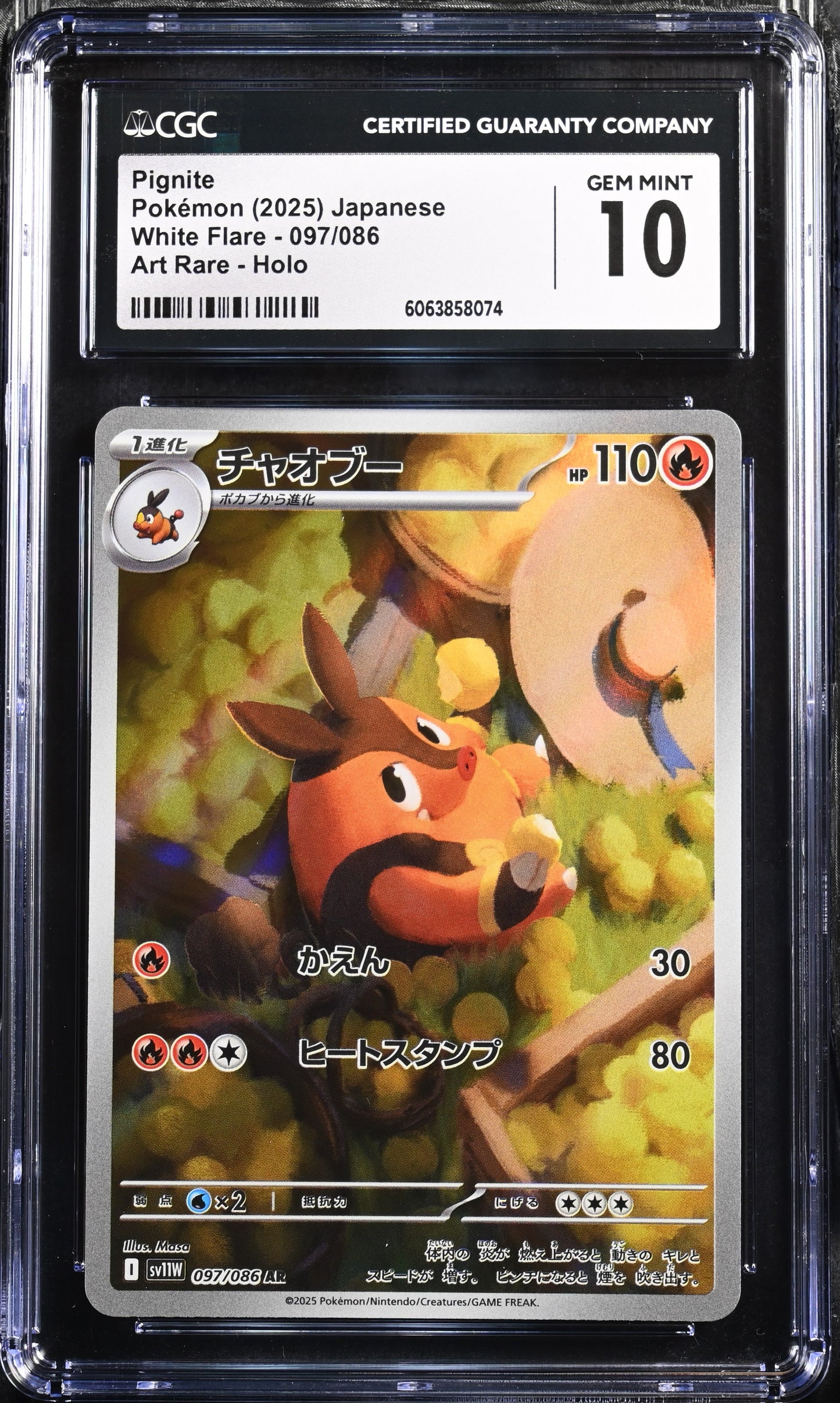 Pignite (097/086) CGC Gem Mint 10 💎