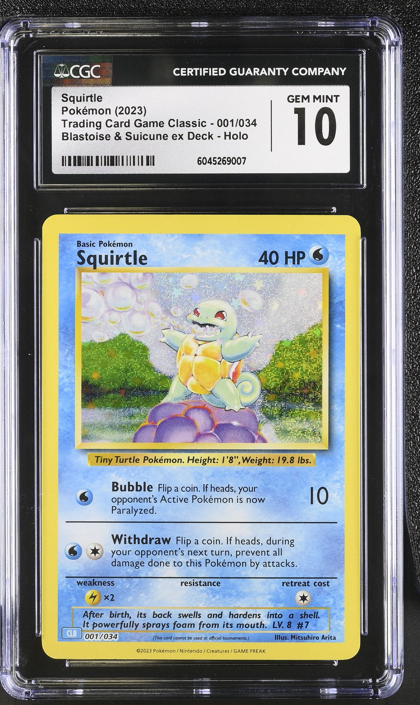 Squirtle (001/034) CGC Gem Mint 10 💎