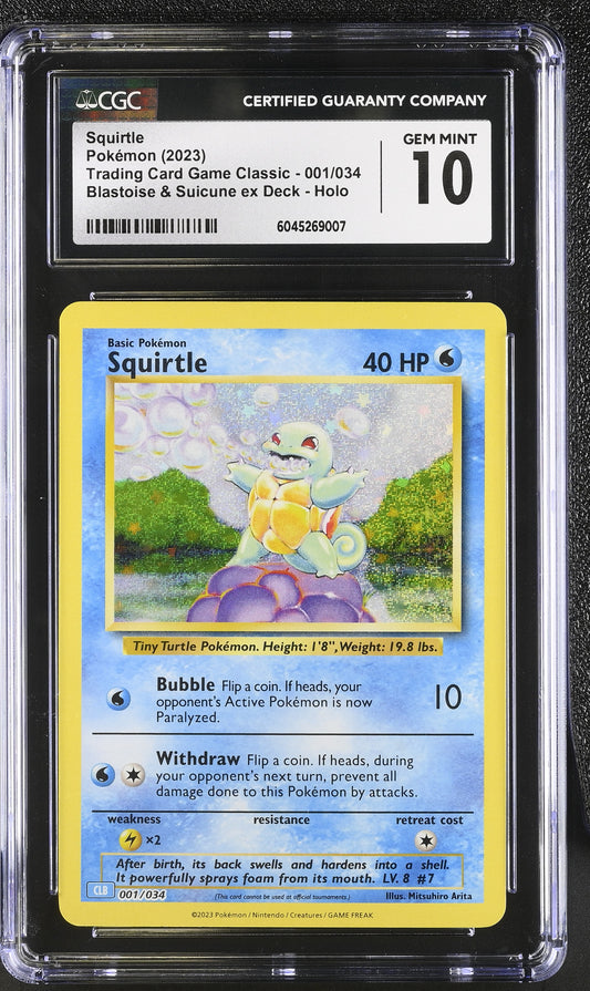 Squirtle (001/034) CGC Gem Mint 10 💎