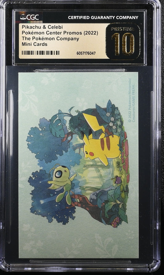 Pikachu & Celebi (Pokemon Center Promos) CGC Pristine 10 🏆 - POP 1!
