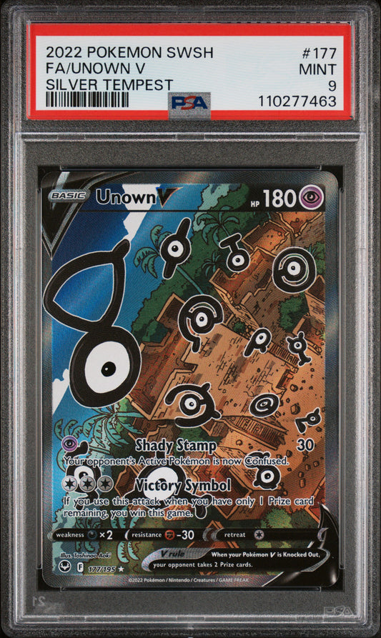 Unown V (177/195) PSA Mint 9