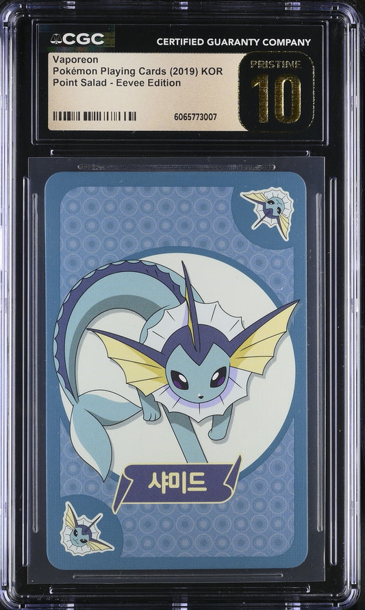 Vaporeon (Point Salad - Eevee Edition) CGC Pristine 10 🏆