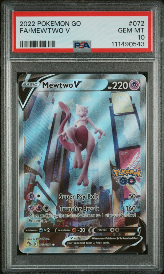 Mewtwo V (072/078) PSA Gem Mint 10 💎