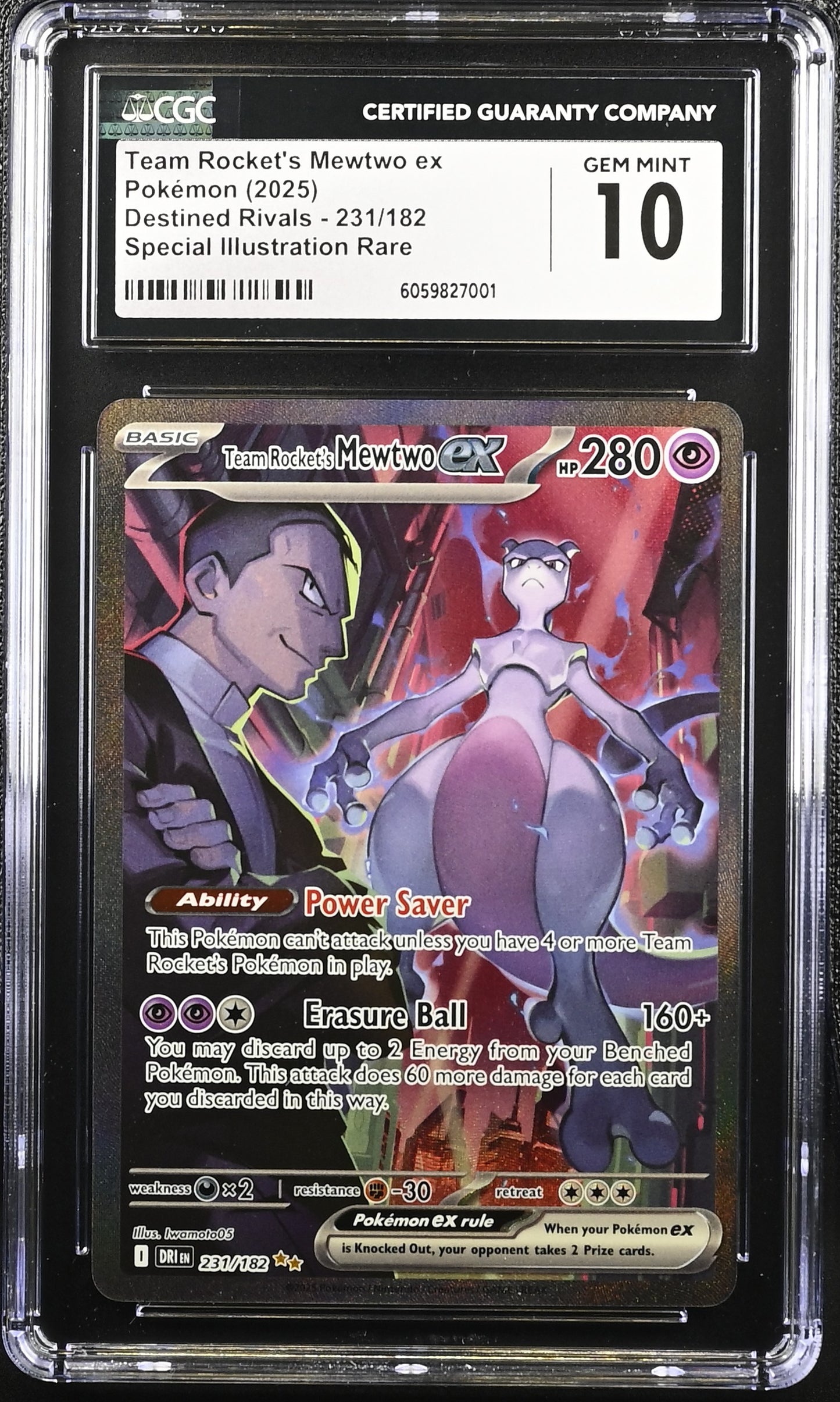 Team Rocket’s Mewtwo EX (231/182) CGC Gem Mint 10 💎