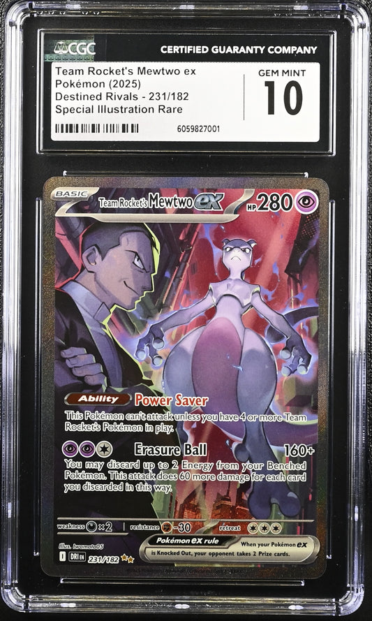 Team Rocket’s Mewtwo EX (231/182) CGC Gem Mint 10 💎