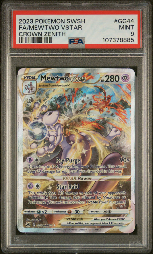 Mewtwo VSTAR (GG44/GG70) PSA Mint 9