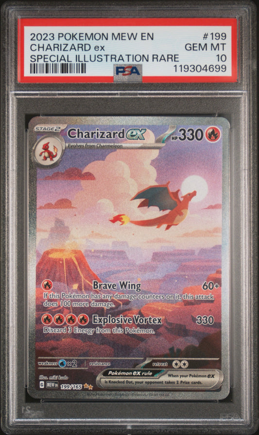 Charizard EX (199/165) PSA Gem Mint 10 💎