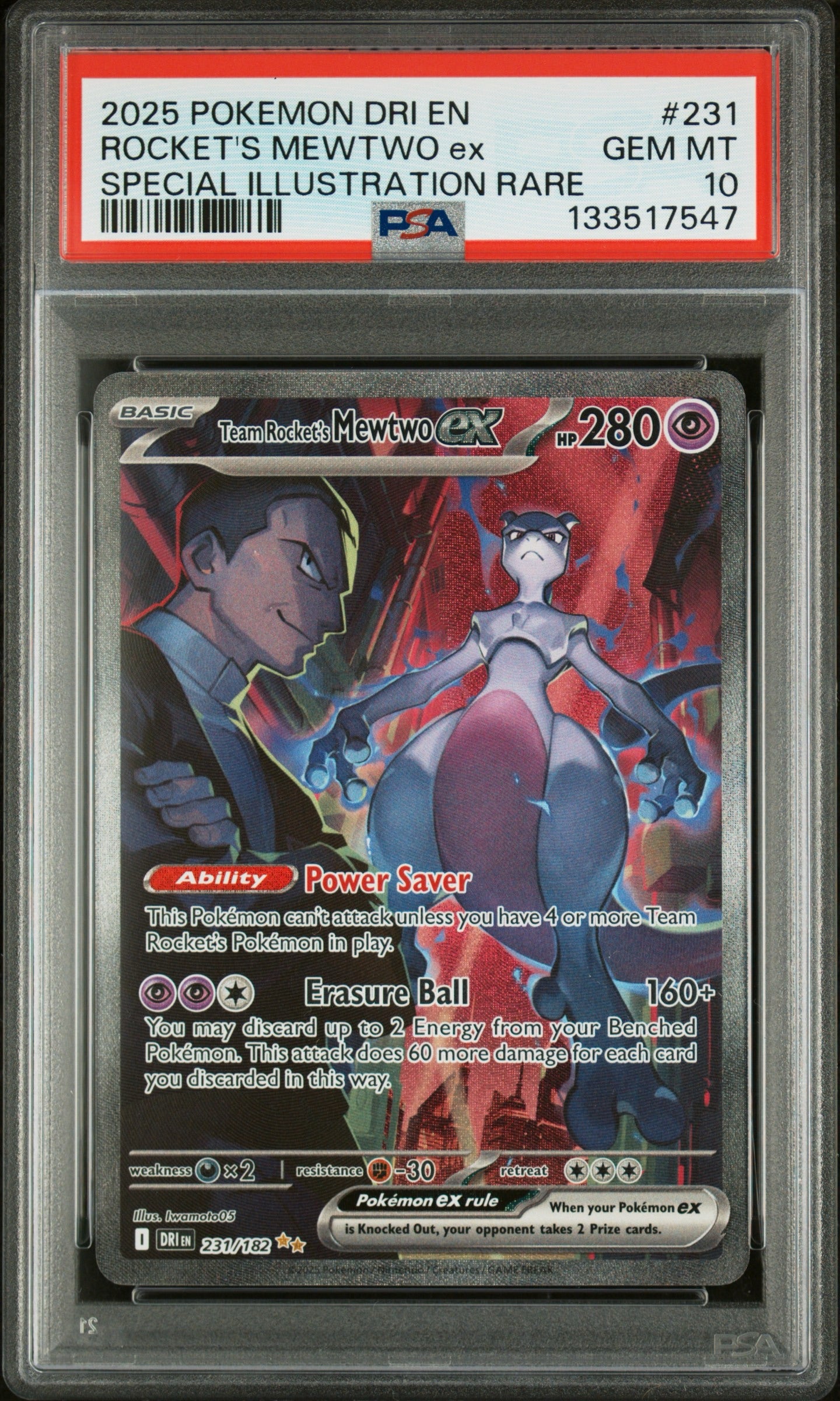 Mewtwo EX (231/182) PSA Gem Mint 10 💎