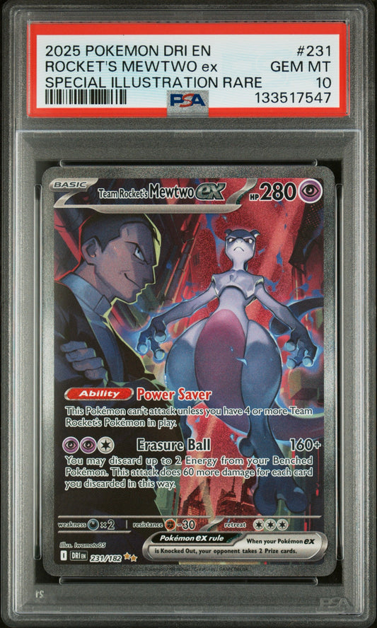 Mewtwo EX (231/182) PSA Gem Mint 10 💎