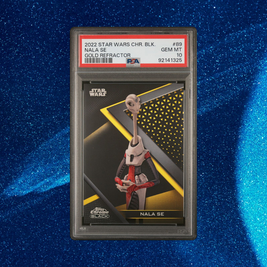 NALA SE Gold Refractor #07/50 (2022 Topps Star Wars Chrome Black) PSA 10 - POP 2!