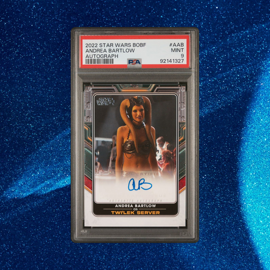 Andrea Bartlow as Twi’lek Server, Autographed (Book of Boba Fett 2022) PSA 9