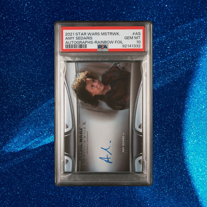 Amy Sedaris as Peli Motto #19/50, Autographed Rainbow Foil (Star Wars Masterwork 2021) - POP 1!