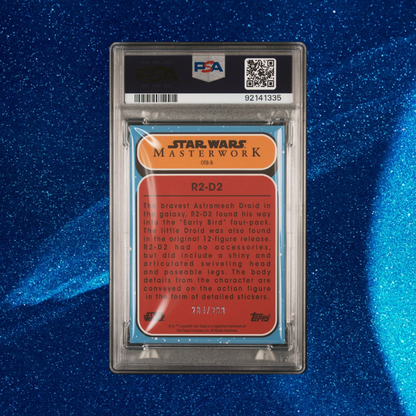 R2-D2 #284/299, Rainbow Foil (Star Wars Masterwork 2021) PSA 9