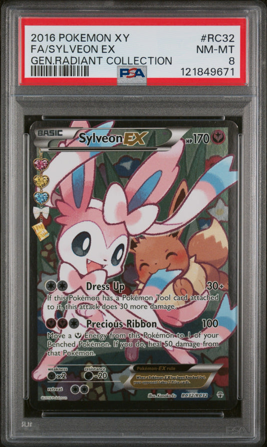 Sylveon EX (RC32) PSA 8 🎀