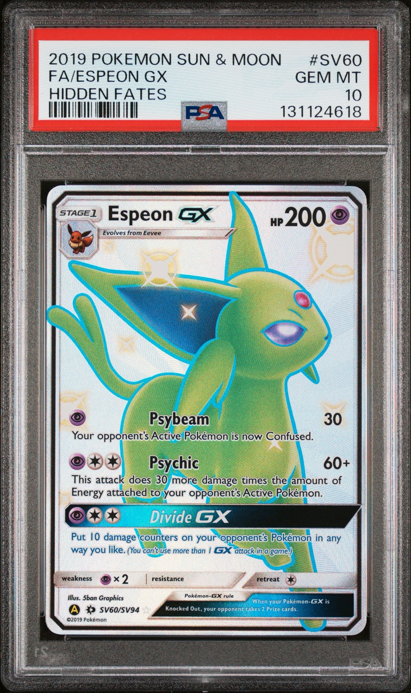 Espeon GX (SV60/SV94) PSA Gem Mint 10 💎