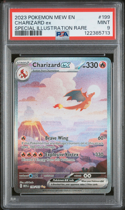 Charizard EX (199/165) PSA Mint 9