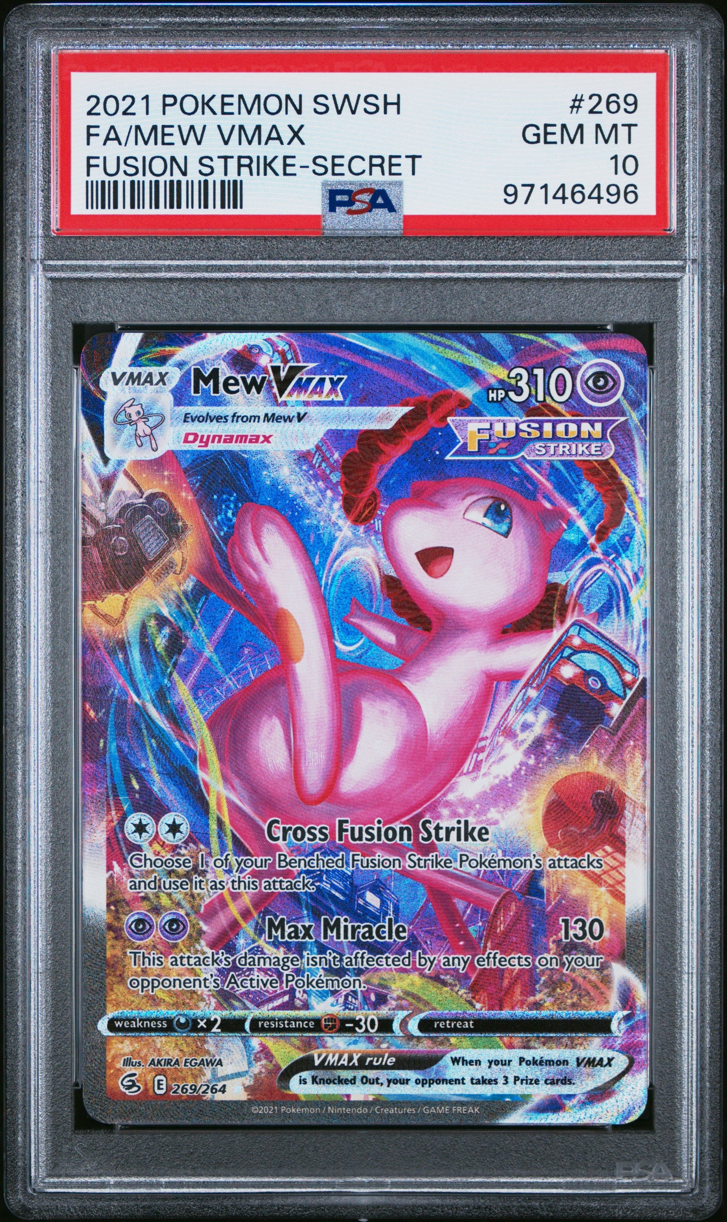 Mew Vmax (269/264) PSA Gem Mint 10 💎