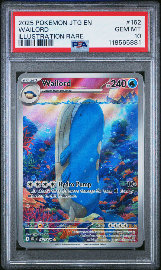 Wailord (162/159) PSA Gem Mint 10 💎