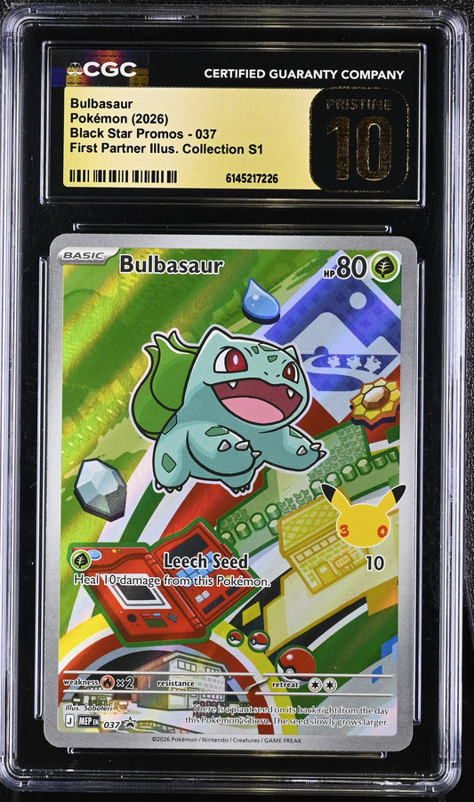 Bulbasaur (#037) CGC Pristine 10 🏆