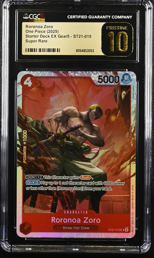 Roronoa Zoro (ST21-015) CGC Pristine 10 🏆