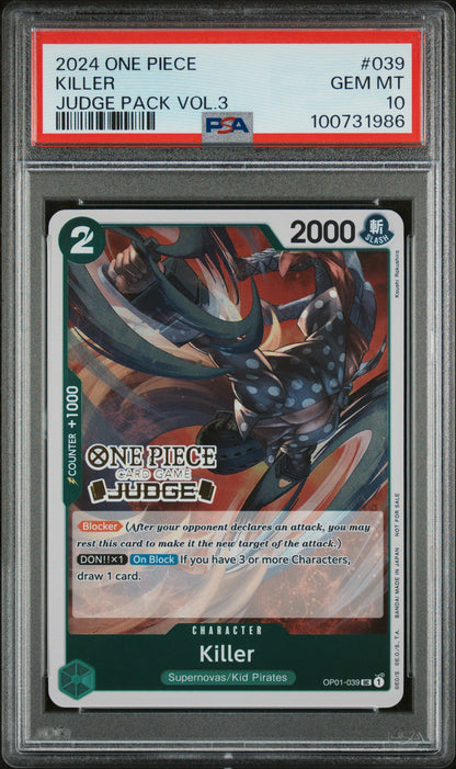 Killer (Judge Pack Vol 3) PSA Gem Mint 10 💎