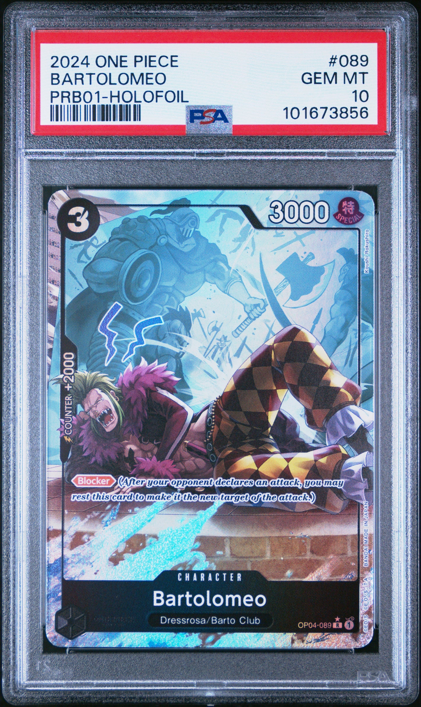 Bartolomeo (OP04-089, PRB01) PSA Gem Mint 10 💎