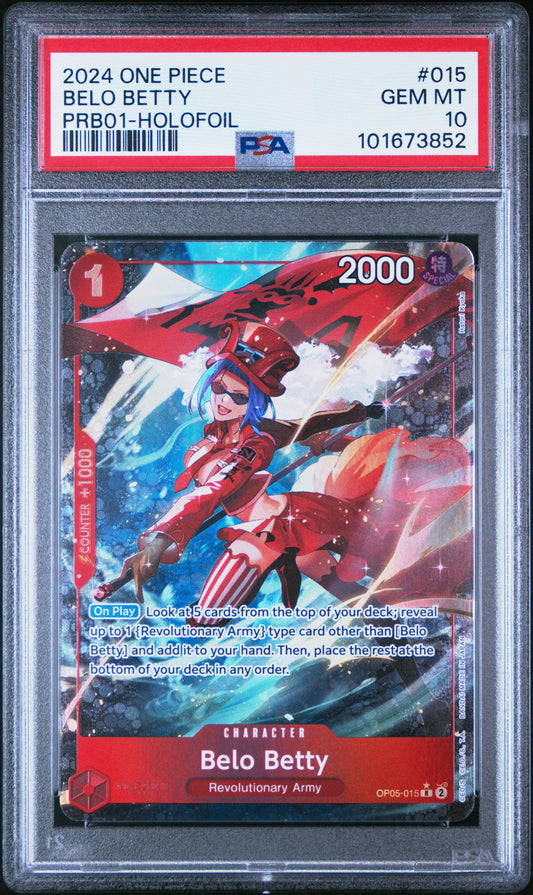 Bello Betty (OP05-015, PRB01) PSA Gem Mint 10 💎